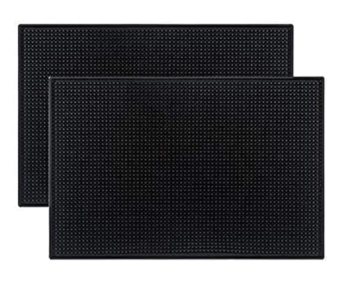 ElysiumPlus Rubber Bar Mats for Home, Pub & Kitchen. Non Slip Countertop Mats for Coffee Machines, Beer & Home Bar (2 Pack)