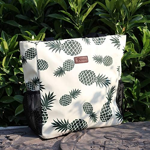 Original Floral Water Resistant Large Tote Bag Shoulder Bag for Gym Beach Travel Daily Bags Upgraded 7 Original Floral Water Resistant Large Tote Bag Shoulder Bag for Gym Beach Travel Daily Bags Upgraded