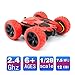 Trippix RC Stunt Cars, 4WD 2.4Ghz 1/28 Remote Control Off Road Toy Car, Double Sided 360° Rotatable Flippable High Speed Vehicle Toy for Kids, Teens & Adult