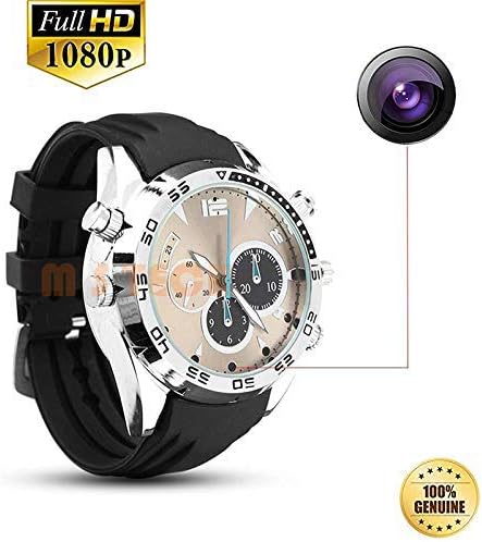 M S TECH Spy Wrist Watch Camera, Wireless Hidden Camera, HD Audio and Video Recording, Watch Camera for Boys and Girls with Stylish Look, Silver