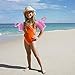 LAFALA Flamingo Inflatable Arm Bands Water Wings Swimming Pool Float Floatation Sleeves Swim Armbands Toy for Kids and Adults - 1 Pair,Pink