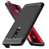 Ferilinso Case for Xiaomi Mi 9T /Xiaomi Mi 9T Pro, Flexible Shockproof Protective Case Carbon Fiber Design Cover for Xiaomi Mi 9T /Xiaomi Mi 9T Pro Case (Black)