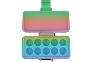 Planitia Corp. 3D Printed Vial Storage Case - Waterproof 3ml Vial Storage Case with 10 Slots - Freezer Safe Hard Shell Essential Oil Case for Home, Fridge, Travel, 16mm Max Diameter, 35mm Max Height