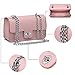 Large Clear PVC Top Handle Shoulder Bag Tote Handbag 2 Piece Set Leather Crossbody Purse Pink