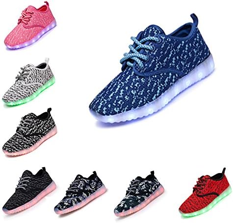 Denater Boys & Girls & Kids & Toddlers LED Light Up Shoes Flashing Sneakers