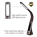 American Standard PQP Business LED Desk Lamp | LCD Screen Time, Temperature & Date Display | Sleek, Adjustable Gooseneck & Sturdy Base | Office Lamp For Reading, Surfing, College & More