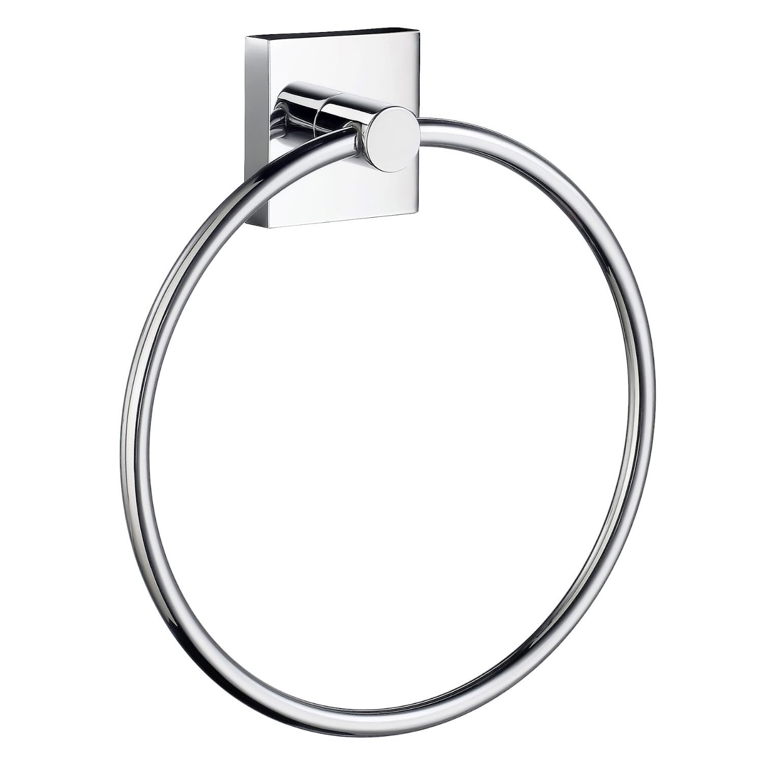 Smedbo RK344 "House" Chromed Matt Towel Ring, Polished Chrome, 17 x 17 x 4 cm