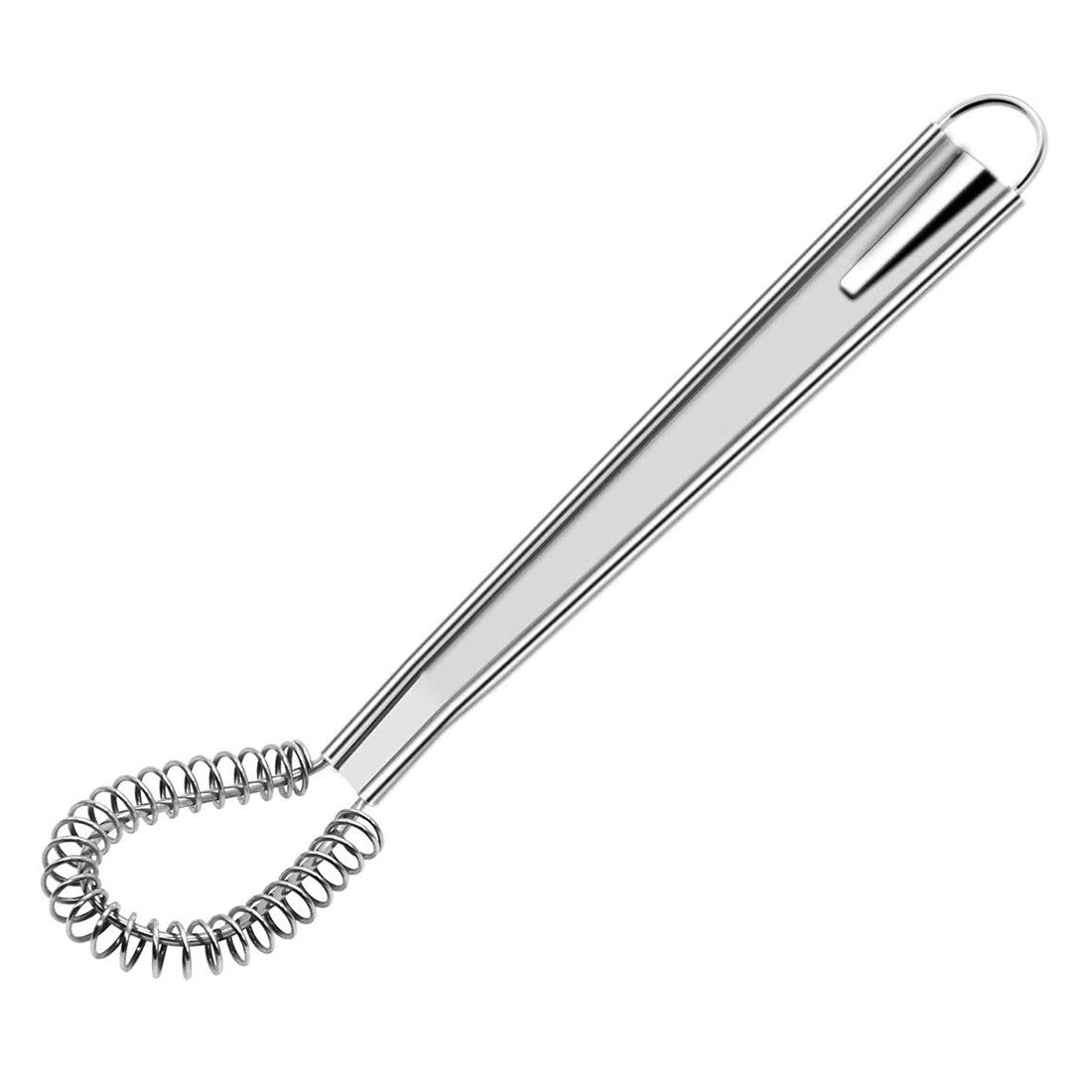 WEERSTONE Spiral Kitchen Whisk Magic Spoon Stainless Steel Wick Hand Held Mixer Frother Foamer Frothing Creamy Stainless Steel Mini Mixer Stirrer