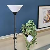 MiniSun Modern Gloss Black 2 Way Floor Lamp Mother Father Child view 4