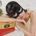 Funny Eye Mask for Sleeping & blindfold,eye mask for sleeping, Black With Eyelashes,100% Silk Sleep Mask for A Full Night's Sleep,Eyelashes sleep mask for women girl (white)