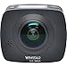 Vivitar DVR988-BLK 360 Action Camera, 4K and 1080P HD Resolution, Black