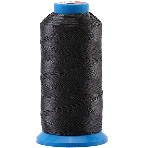 Selric [1500 Yards/Coated/No Unravel Guarantee/21 Colors Available] Heavy Duty Bonded Nylon Threads #69 T70 Size 210D/3 for Upholstery, Leather, Vinyl, and Other Heavy Fabric (Dark Gray)