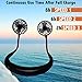 Hand Free Personal Fan ，Portable Sports Neck Hanging Fan ，USB Rechargeable 3 Speeds Mini Cooling Fan with Dual Wind Head for Traveling Outdoor Office Room