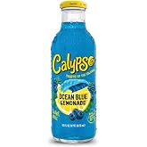 Calypso Lemonades | Made with Real Fruit and Natural Flavors | Ocean Blue Lemonade, 16 Fl Oz (Pack of 12)