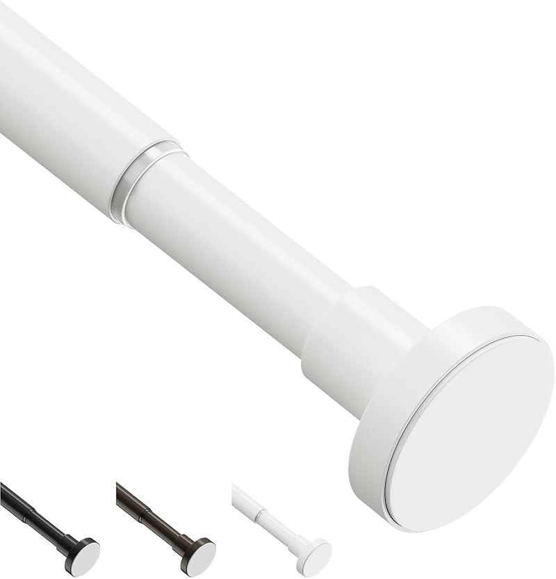 WELDUN Extendable Shower Curtain Rod 48-190CM No Drill Telescopic