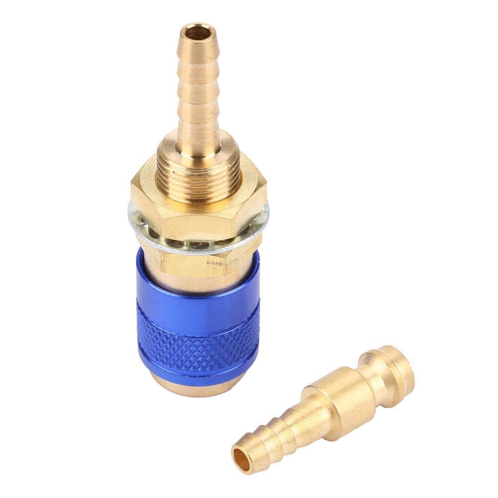 M6 Quick Connector Set Blue M6 Fitting Hose For Water Cooled Gas Adapter MIG TIG Welder Torch Fitting For Welding Torch Blue