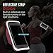 MoKo Phone Armband, Water Resistant Running Cell Phone Armband with Key Holder Adjustable Band Compitable with iPhone 11 Pro, X, Xs, 8, 7, 6, 6s, 5s, 5c, SE, 5, 4S,4 for Walking Fitness, Magenta