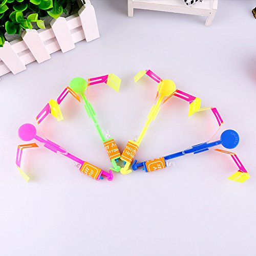 Fulgamo Amazing Arrow Rocket Helicopter With LED Light.Flying Toy with Elastic Powered Slingshot-20Pack - Thumbnail 5