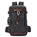 Mens Travel Backpack, Yousu Men's Large Canvas Carry on Backpacks 45L Travel Duffel Bag Backpack Vintage Hiking Bag Shoulder Bag 3-in-1 Black