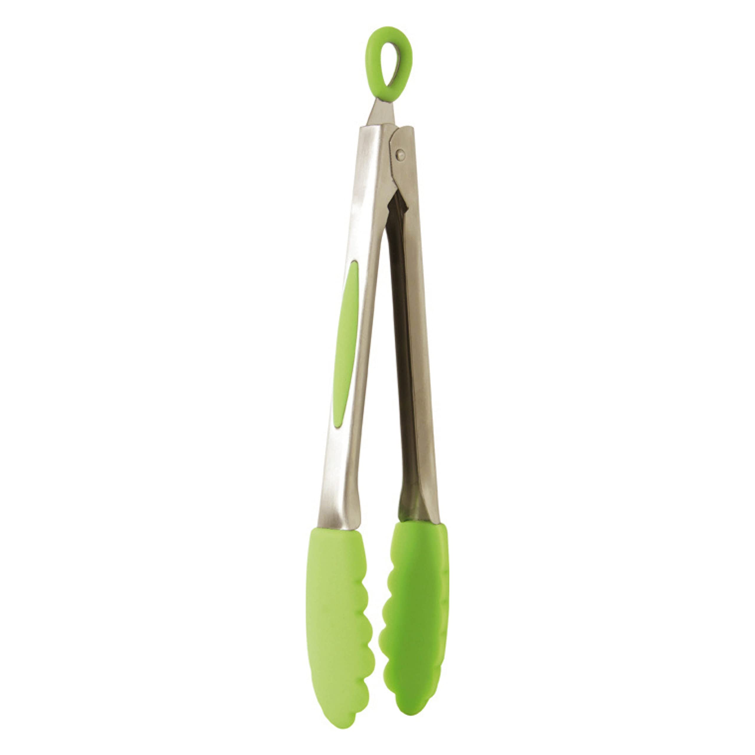 Mastrad Tongs, Silicone, Green, 26 cm