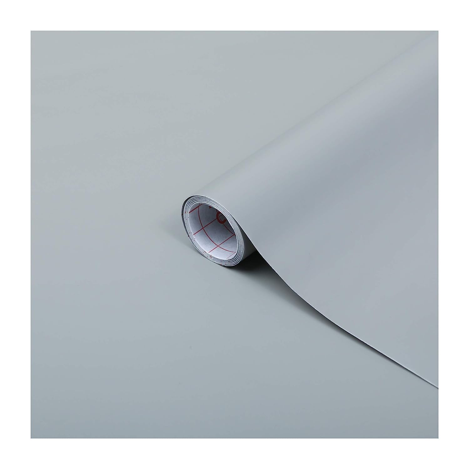 d-c-fix vinyl wrap Gray matt plain 67,5 cm x 2 m - sticky back plastic roll for furniture, kitchen & cupboards - contact paper sticker self adhesive film — image 1