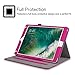 Fintie iPad 9.7 2018 2017 / iPad Air 2 / iPad Air Case - [Corner Protection] Multi-Angle Viewing Folio Cover w/Pocket, Auto Wake/Sleep for Apple iPad 6th / 5th Gen, iPad Air 1/2, Magenta