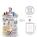 Rotating Makeup Organizer, 360 Degree Spining 8 Adjustable Layers Large Capacity Cosmetic Organizer, Transparent Make Up Organizers and Storage for Vanity Countertop or Bedroom Dresser