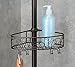 iDesign Twigz Metal Wire Rod Corner Shower, Adjustable 5'-9' Pole and Baskets for Shampoo, Conditioner, Soap with Hooks for Razors, Towels, Tension Caddy