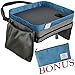 Lap Desk For Kids Travel Tray | Bonus Pencil Case | Toddler Carseat Activities Booster Seat Car Games Airplane Accessories Stroller Organizer Portable Snack Table | Doubles as Carrying Bag or Backpack