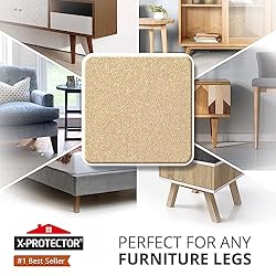 X-PROTECTOR Felt Furniture Pads - 48 PCS 1" - Felt