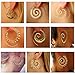 9 Pairs Golden Bohemian Vintage Tribal Swirl Spiral Hoop Earrings Set For Women Mother Jewelry(golden)