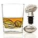 Chill-O Stainless Steel Football Wine Pourer/Aerator and Football Chillers. Set of 4 Whiskey Chillers Wine Chillers Beer Chillers Vodka Chillers Champagne Chillers Spirits Chillers Great Football Gift