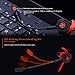 Wired E-Sport Earphone with Adjustable Mic for PS4, Laptop Computer, Cellphone,and so on, maxin 3.5mm Wired Earburds with Snug and Soft Design, Inline Controls for Hands-free Calling. (Red)thumb 2
