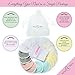 Bamboo Viscose Nursing Pads - 14 Washable Pads with Wash and Storage Bags - Breastfeeding Nipple Pads for Maternity - Reusable Breast Pads for Breastfeeding (Pastel Touch, X-Large 5.5”)