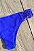 CUPSHE Women's Floral Printing Triangle Splicing Bikini Set (Large, Blue)