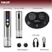 Brewberry Premium Stainless Steel Electric Wine Bottle Opener with Foil Cutter, Charging Stand, LED Temperature Display and Vacuum Sealer For Wine Preserver