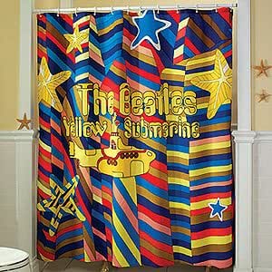 Amazon Com Beatles Yellow Submarine Shower Curtain Everything Else