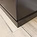 South Shore Gloria 2-Drawer Nightstand, Chocolate with Brass Finish Handles