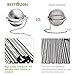 BESTonZON 2PCS Tea Strainer 2.2 Inch Ultra Fine 304 Stainless Steel Tea Infuser for Loose Tea