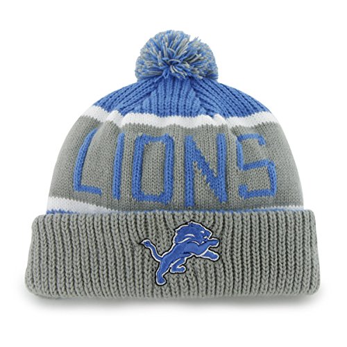 Detroit Lions Cuffed Knit Hat, Lions Beanie, Lions Cuffed 