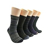 Men’s Sport Crew Socks ,AIMKE Athletic Cotton Casual Socks for Outdoor and Casual Use (5 Pair Pack)