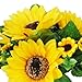 Acamifashion 1 Bouquet Artificial Silk Sunflower 7-Stems Flowers for Home Decoration Wedding Decor, Bride Holding Flowers Floral Decors