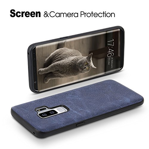 image for Galaxy S9 Plus Case Cover - BELK Vintage Leather Trim Tough PC Back & 