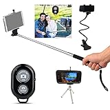 Bluetooth Monopod Selfie Stick, Selfy Sticks, Best Selfies Sticks Bluetooth Remote. With Complimentary Tripod & Lazy Cell Phone Holder. Extra Strong, Super Comfortable. Also The Best Selfie Stick & More! Elite Premium Products