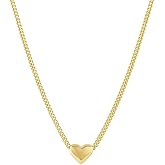 gorjana - Lou Helium Heart Necklace 17" to 19" - 18k Gold Plating - Adjustable Chain - Lobster Clasp - Elegant Heart Design - Everyday Wear - Timeless Elegance and Comfort