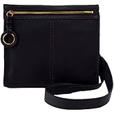 Austin Medium Crossbody in Pebbled Leather - Black