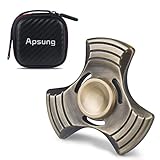 Apsung EDC Fidget Spinner, Hand Spinner, Metal Fidget ADHD Focus Toy, Ultra Durable Bronze Tri-spinner, Germany Imported Bearing, High Speed Up to 5 Minutes- Antiqued Copper Style