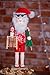 Clever Creations Vacationing Santa 14 Inch Traditional Wooden Nutcracker, Festive Christmas Décor for Shelves and Tables
