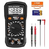 Digital Multimeter, Tacklife DM03B Electrical Manual-Ranging Amp Volt Ohm Meter 2000 Counts  Diode and Continuity Tester Voltage Detection with LCD Display Backlight