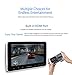 XTRONS® Pair 2x10.1 Inch Car Auto Headrest HDMI Slim DVD Player Silver Frame Portable Monitor IR/FM Game Children Headphones Included(Blue&Pink)